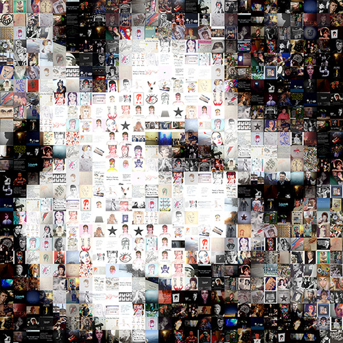 David Bowie Photo Mosaic Tribute