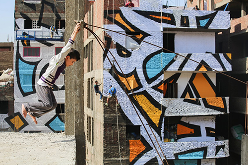 eL Seed Mosaic Mural