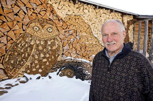 Gary Tallman Cordwood Mosaics